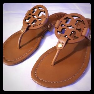 Tory Burch Miller Leather Thong Sandals - NWOB